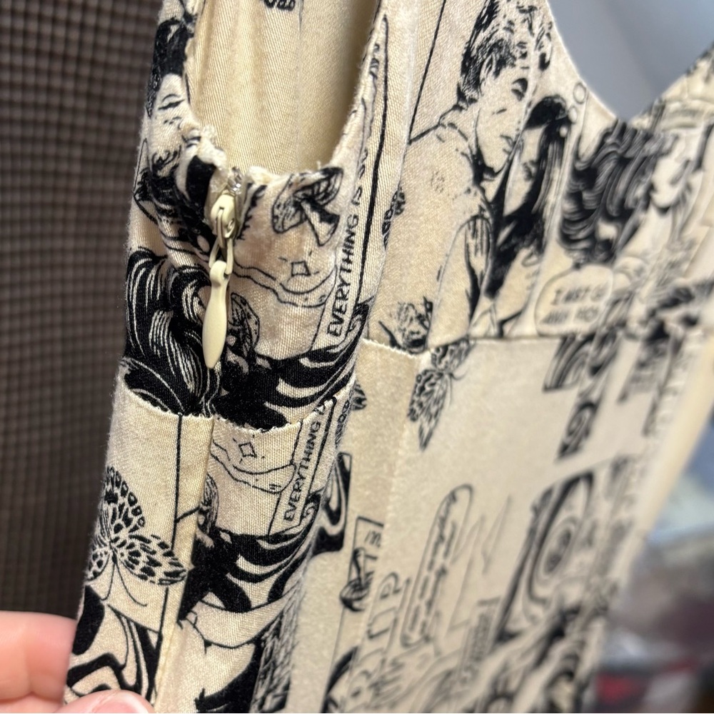 Urban Outfitters Comic Strip Spaghetti Strap Slit Dress, XS - Picture 8 of 13